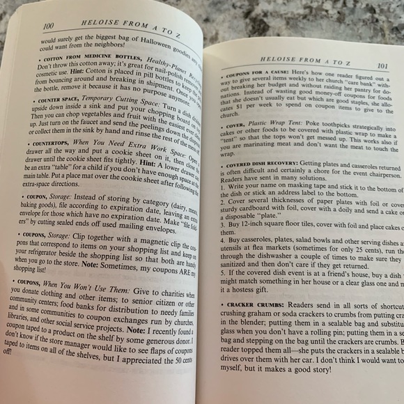 Heloise from A-to-Z book - book of indispensable tips. Like new - Picture 5 of 7